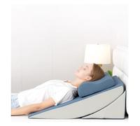 cuscino antireflusso adulti Cuscini a cuneo post-operatori da 3 pezzi, 76,2 cm extra lunghi con zeppe per reflusso acido/supporto per collo, schiena e vita, cuneo per letto per anziani che dormono/inc
