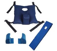 Cuscino antiscivolo for sedia a rotelle con cinghie di sicurezza, antidecubito, posizionamento, sollievo dalla pressione e prevenzione delle cadute, for anziani, facile trasferimento del paziente