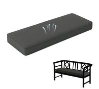 Cuscino antiscivolo in ciniglia da 5,1 cm di spessore, con lacci, ioni reversibili, per sala da pranzo, pianoforte, finestra a baia, decorazione per la casa
