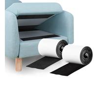 Cuscino antiscivolo per divano, 10 cm x 3 m, con gancio arrotolato e nastro ad anello con forte adesivo per superfici lisce, cuscinetti in nylon per evitare che i cuscini del divano scivolino o