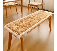 Cuscino antiscivolo per panche in legno a 2 e 3 posti, 200 x 50 x 2,5 cm, colore cammello, perfetto per divano da pranzo e finestra a golfo
