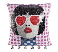 Cuscino arredo 40x40 cm con paillettes, Valentina