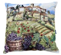 Cuscino Arredo Decorativo Vingi 45x45 Cm In Tessuto Gobelin Made In Italy
