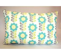 CUSCINO ARREDO PER DIVANO O SALOTTO COPRICUSCINO INTERNI LINO A FIORI CM 60X40