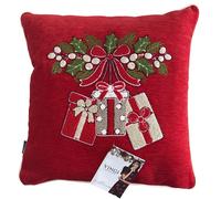 Cuscino Arredo Vingi In Ciniglia Pacco Regalo Decorazione Natalizia 45x45 Cm