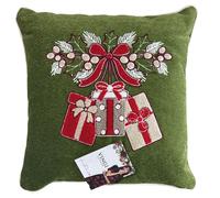 Cuscino Arredo Vingi In Ciniglia Pacco Regalo Decorazione Natalizia 45x45 Cm