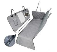 Cuscino Auto per Cani per Seat Leo 2020-2024, Resistente Impermeable Funda Perros Coche Cubierta Antideslizante Lavabile Lavatrice Facile da Riporre,Grey