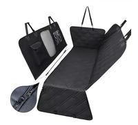 Cuscino Auto per Cani per Seat Leo 2020-2024, Resistente Impermeable Funda Perros Coche Cubierta Antideslizante Lavabile Lavatrice Facile da Riporre,Black