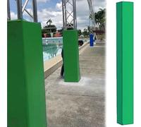 Cuscino autoadesivo per pali da garage, per pali da 20,3 x 20,3 cm, ammortizzatore, protezione per la sicurezza dei bambini, durevole e resistente alle intemperie, facile installazione