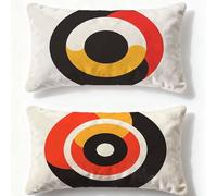 Cuscino Bianco Federe Cuscini Divano 50x70cm Velluto Cuscini per Divano Set di 2,2026 Nuovo Rettangolo Stampa Fronte Retro Federe Cuscino Europa Settentrionale per Inverno Decor Camera da Letto Q-234U