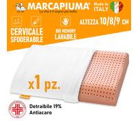 CUSCINO BIO CLEAN MEMORY TUTTO LAVABILE CERVICALE SFODERABILE Marcapiuma