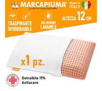 CUSCINO BIO CLEAN MEMORY TUTTO LAVABILE SAPONETTA SFODERABILE Marcapiuma