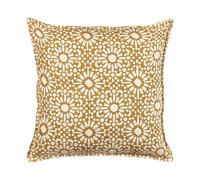 Cuscino boho cotone motivo geometrico 45 x 45 cm beige Ceiba