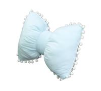 Cuscino bowknot decorativo lombare con pom pom per panca per ufficio divano
