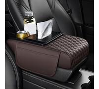 Cuscino Bracciolo Auto per Alfa Romeo Alfetta GT Brera GT GTA Coupe GTV SZ,Copertura Protettiva per Console Centrale con Tasca Portaoggetti,Brown