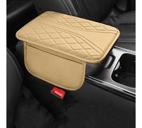 Cuscino Bracciolo Auto per Alfa Romeo Giulia/Giulietta/Mito/Stelvio, Antiscivolo Protezione Console Centrale con 2 Tasca Portaoggetti Accessori,B Beige
