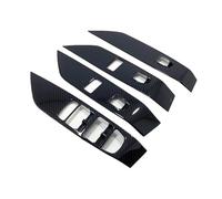 Cuscino bracciolo auto Per Jaguar Per E-Pace 2017 2018 2019 Bracciolo Corrimano Porta Interna Vetrino Pannello Dell'interruttore Coperchio Telaio(Aspetto fibra di carbonio)