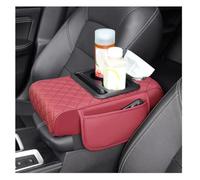 Cuscino Bracciolo Auto, per VW CC T-ROC Bora Jetta Golf Golf GTI T-Cross Rialzo Console Centrale Pelle Impermeabile Organizer Tasche Portabicchieri Portafazzoletti,E