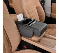 Cuscino Bracciolo Auto per VW Golf/Golf GTD/Golf GTE/Golf GTI/Golf R/Golf Variant, Copri Consolle Copribracciolo Impermeabile Tappetino Protezione Multifunzionale Interno,E Grey