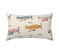 Cuscino Casi Stampa di Aerei A Strisce Non Sbiadisce Federe Cuscini Letto Decorazioni Pillow Cover per Casa Decoro Famiglia Home S