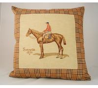 CUSCINO CAVALLO FANTINO imbottito ARREDO CASA salotto DIVANO GOBELIN CM48