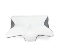 Cuscino cervicale a forma di farfalla - Bianco e grigio