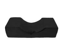 Cuscino cervicale a forma di U per extension ciglia, in memory foam confortevole, ideale per innesti di ciglia e trucco, sostiene il collo durante i trattamenti di bellezza. (Black)