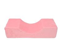 Cuscino cervicale a forma di U per extension ciglia, in memory foam confortevole, ideale per innesti di ciglia e trucco, sostiene il collo durante i trattamenti di bellezza. (Pink)