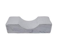 Cuscino cervicale a forma di U per extension ciglia, in memory foam confortevole, ideale per innesti di ciglia e trucco, sostiene il collo durante i trattamenti di bellezza. (Gray)