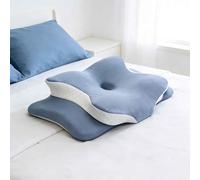 Cuscino Cervicale，Ergonomico Cuscino In Memory Foam,Migliora Il Sonno,Cuscino Per Supporto Cervicale，Per Chi Dorme Sul Fianco(Light gray)