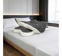 Cuscino Cervicale，Ergonomico Cuscino In Memory Foam,Migliora Il Sonno,Cuscino Per Supporto Cervicale，Per Chi Dorme Sul Fianco(Grigio)