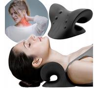 Cuscino Cervicale Estensore Massaggiante Dolore Collo Rilassante Nero
