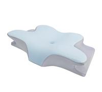 Cuscino cervicale in memory foam per alleviare il dolore al collo, cuscino di supporto a forma di farfalla, per chi dorme sul fianco, sulla schiena, sullo stomaco, comodo design a rimbalzo lento