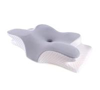 Cuscino cervicale in memory foam per alleviare il dolore al collo, cuscino di supporto a forma di farfalla, per chi dorme sul fianco, sulla schiena, sullo stomaco, comodo design a rimbalzo lento