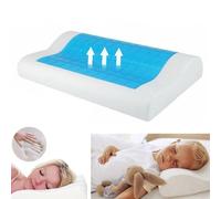 Cuscino Cervicale Memory Foam Gel Guanciale Letto Ortopedico Morbido e Lavabile