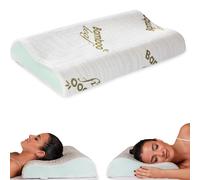 Cuscino Cervicale Memory Foam per Dormire Ortopedico Aloe Vera Guanciale a Doppi