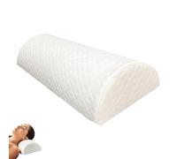 Cuscino Cervicale Mezza Cilindrico. Cuscino per Gambe Ergonomico in Memory Foam. Fodera in Poliestere Lavabile. Supporto per Collo, Ginocchia e chi Dorme di Lato. Ideale per Viaggi e Casa.