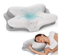 Cuscino cervicale per cervicale, cuscino rinfrescante per alleviare il dolore al collo, cuscino ergonomico per dormire, cuscino ortopedico in memory foam per chi dorme sulla schiena e sullo stomaco