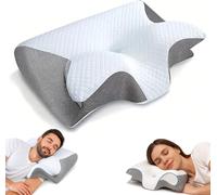 CUSCINO ORTOPEDICO CERVICALE PROFESSIONALE 100% MEMORY FOAM GUANCIALE SANITARIO