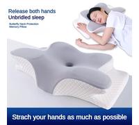 Cuscino cervicale per il collo cuscini per dormire in Memory Foam contorno ergonomico per il supporto del collo ortopedico per chi dorme sul retro dello stomaco