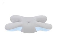 Cuscino cervicale per il collo Cuscino da letto a rimbalzo lento per chi dorme sul lato dello stomaco posteriore 74% fibra di poliuretano 26% nylon nucleo in fibra di poliestere (Blu)
