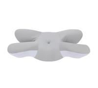 Cuscino cervicale per il collo Cuscino da letto a rimbalzo lento per chi dorme sul lato dello stomaco posteriore 74% fibra di poliuretano 26% nylon nucleo in fibra di poliestere (Grigio)