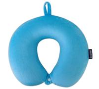 Cuscino cervicale per viaggi, comodo cuscino da viaggio, a forma di U, in memory foam, per aeroplano, supporto per collo e testa, adatto per aerei, treni, auto semoventi, colore blu mare