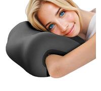 Cuscino cervicale regolabile in memory foam, poggiatesta ergonomico per chi dorme sulla schiena, aeroplano, auto e casa, ideale per pancia, schiena e fianchi | supporto traspirante con maniglia per il