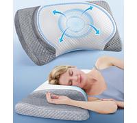 Cuscino cervicale ultra confortevole per alleviare il dolore, cuscino laterale regolabile per adattarsi perfettamente alle spalle, cuscino ergonomico in memory foam inodore con area braccioli, cuscini