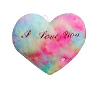 Cuscino che si illumina al buio - Cuscino a forma di cuore | Simpatici cuscini decorativi a forma di cuore a LED | Cuscino in peluche di San ti amo | Peluche abbracciabile con luc