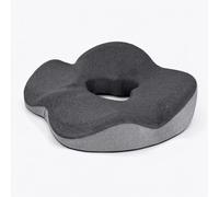 Cuscino Ciambella per Sedersi, Schiuma Viscoelastica Emorroidi per Coccige | Cuscini per Auto Seduta Guidatore, 38x45x10cm Memory Foam Antidecubito, Rialzato, Fodera con Zip Traspirante, Ufficio Lavoro