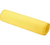 Cuscino Cilindrico Cervicale 40 50 60 70 90 cm Rotolo Cilindro in Cotone e Lino per Dormire Viaggiare Letto Divano Gambe Schiena Supporto Ergonomico con Fodera Rimovibile(Yellow,15x90cm)