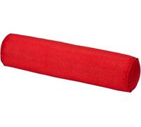 Cuscino Cilindrico Cervicale 40 50 60 70 90 cm Rotolo Cilindro in Cotone e Lino per Dormire Viaggiare Letto Divano Gambe Schiena Supporto Ergonomico con Fodera Rimovibile(Red,15x50cm)