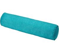 Cuscino Cilindrico Cervicale 40 50 60 70 90 cm Rotolo Cilindro in Cotone e Lino per Dormire Viaggiare Letto Divano Gambe Schiena Supporto Ergonomico con Fodera Rimovibile(Peacock Blue,15x60cm)